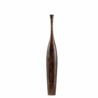 Antiqued Copper Metal Floor Bottle Vase