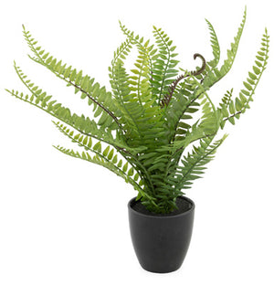 Forest Fern Artificial Potted Plant, Set of 4