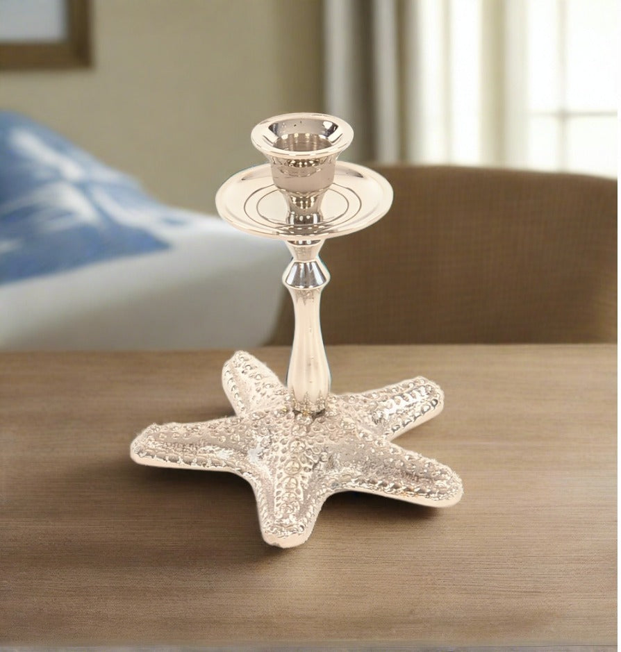 Star Fish Tapered Candle Holder, Set of 2 - Adley & Company Inc. 