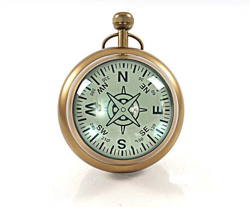 Paperweight Maritime Compass Clock