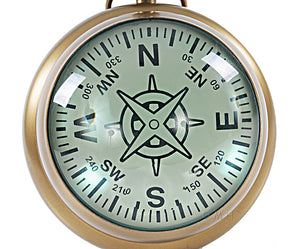 Paperweight Maritime Compass Clock