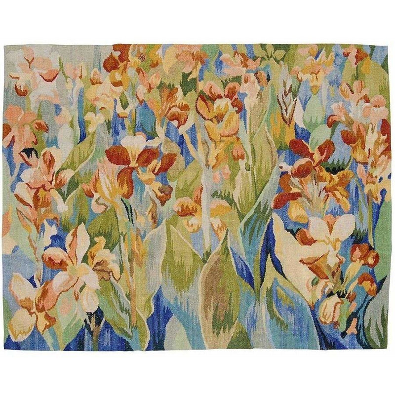 Hand Woven Abusson Floral Wall Tapestry,tapestry,Adley & Company Inc.