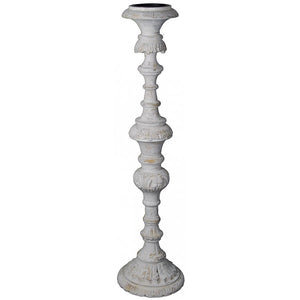 Hand Carved Wooden 36" Tall Candle Holder,candle holder,Adley & Company Inc.