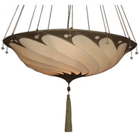 Hand Made Art Deco Silk Pendant Light