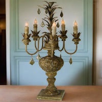 Joie de Vivre Antique Style Table Candelabra - Adley & Company Inc. 