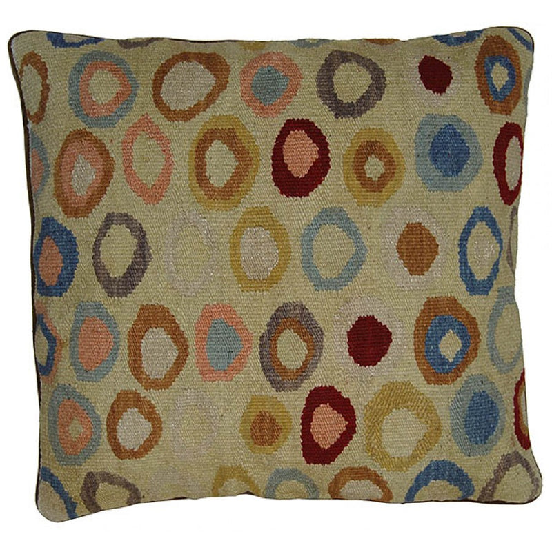 Ocean Bubbles Aubusson Tapestry Accent Cushion