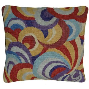 Aubusson Hand Woven Tapestry Accent Cushion,throw pillow,Adley & Company Inc.