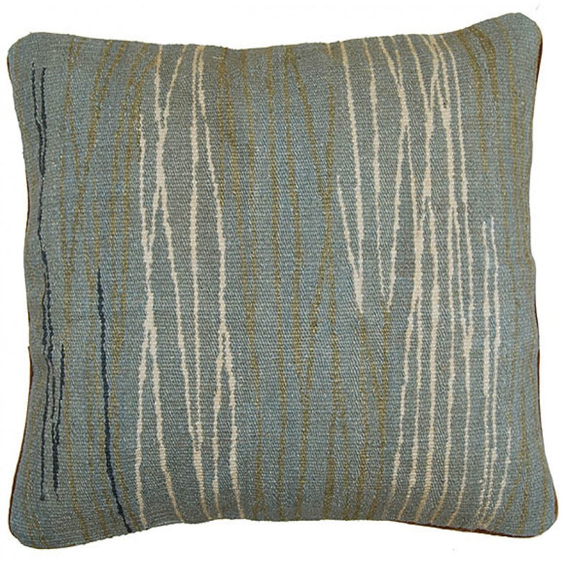 Hand Woven Striped Aubusson Cushion,accent pillow,Adley & Company Inc.