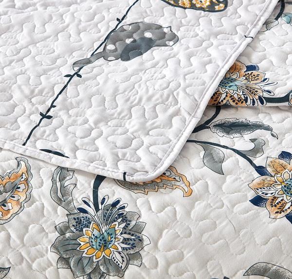 Birds on a Wire Quilted Coverlet Bedding Set