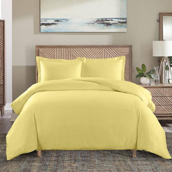 Easy Care Duvet Cover Set, Solid Colors, 650 Thread Count