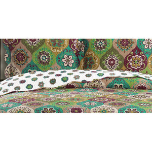 Microfiber Quilted Floral Bedspread Set,bedspread,Adley & Company Inc.