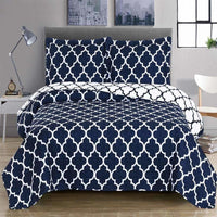Quatrefoil Modern Quilted Bedspread Set,bedspread,Adley & Company Inc.