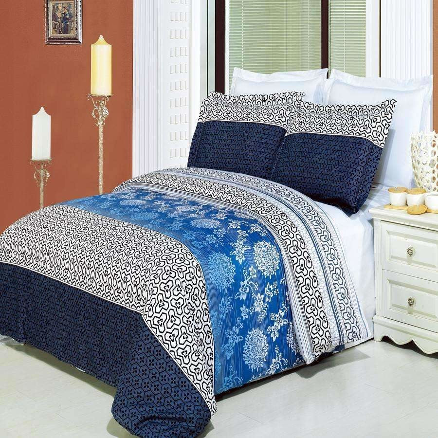 Blue and White Duvet Cover Set,bedding set,Adley & Company Inc.