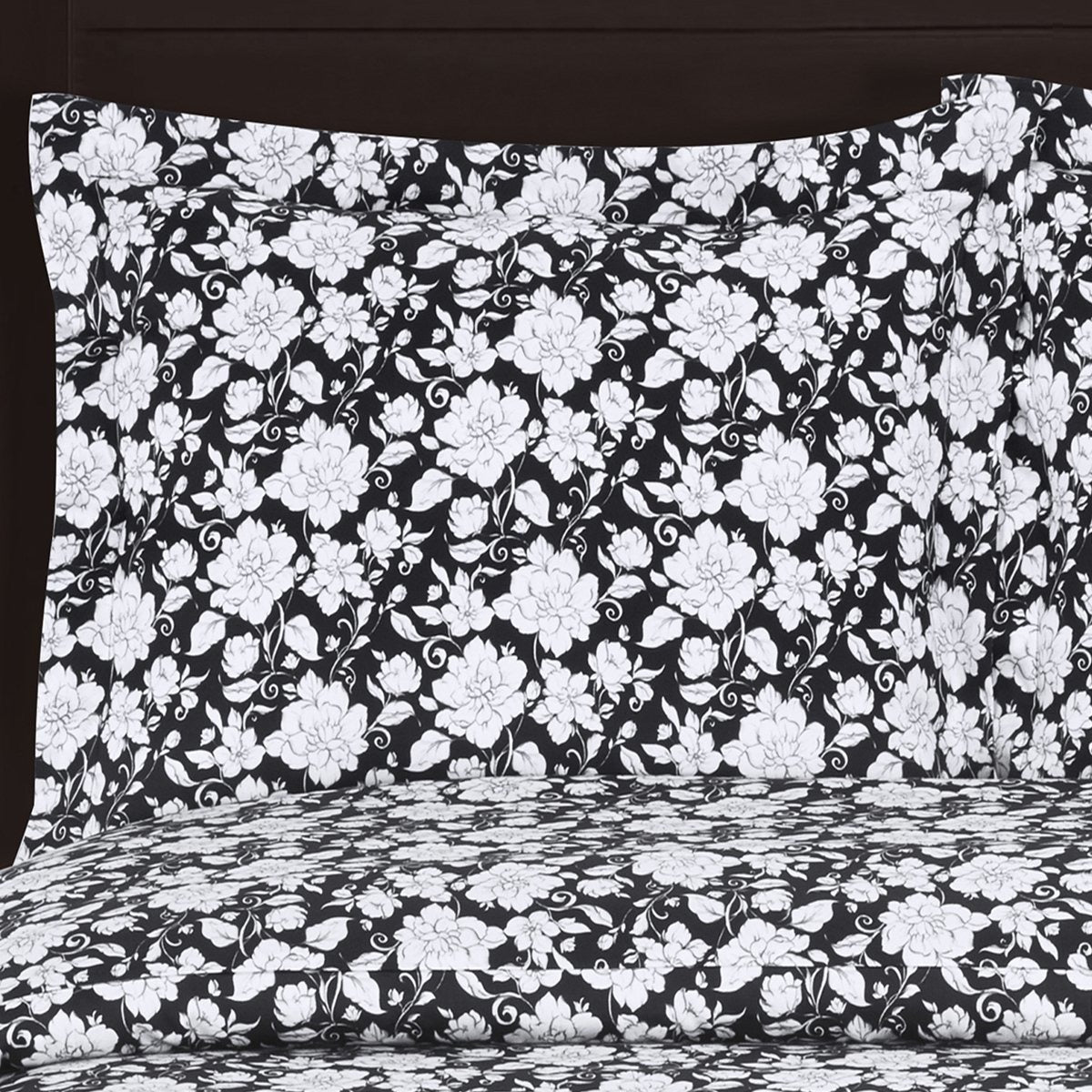 Black & White Floral Duvet Cover Set,duvet cover,Adley & Company Inc.