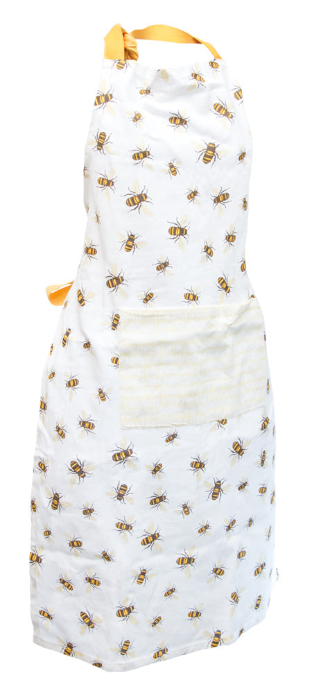 Bee Print Cotton Apron,apron,Adley & Company Inc.