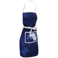 Dark Sea Blue Cotton Full Apron