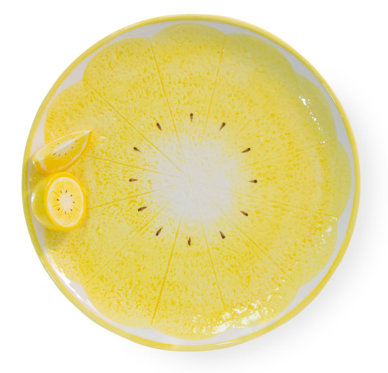 Lemon Drop Ceramic Serving Platter,serving platter,Adley & Company Inc.