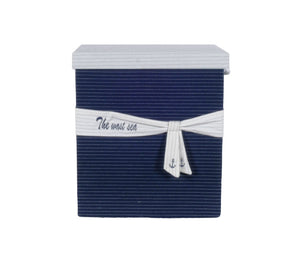 Nautical Blue & White Storage Box Set,storage box,Adley & Company Inc.