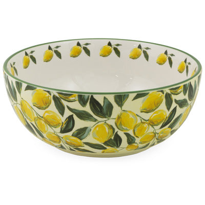 Painterly Lemons Serving Bowl