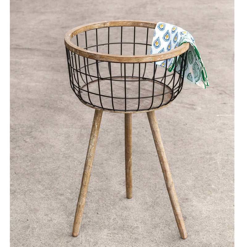 Standing Storage Basket or Planter - Adley & Company Inc. 