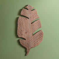 Banana Leaf Wood Wall Decor