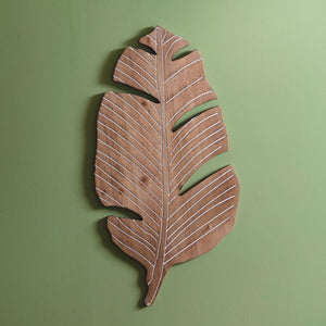 Banana Leaf Wood Wall Decor